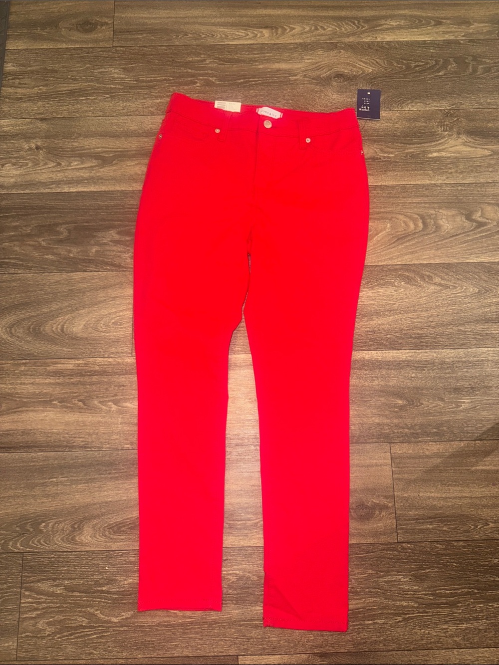 crown & ivy Red Skinny Jeans